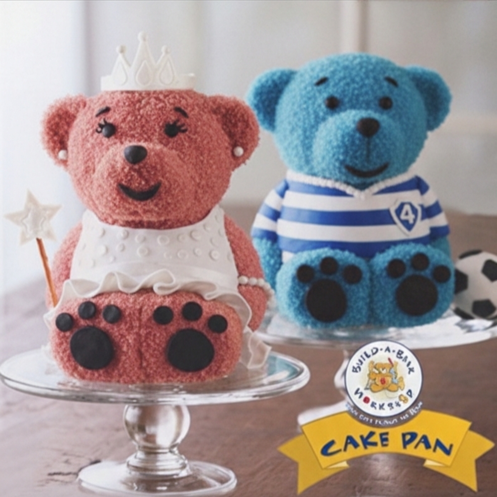 NORDIC WEAR🧸Build-A-Bear🧸3D CAKE PAN Great Condition - Picture 2 of 10